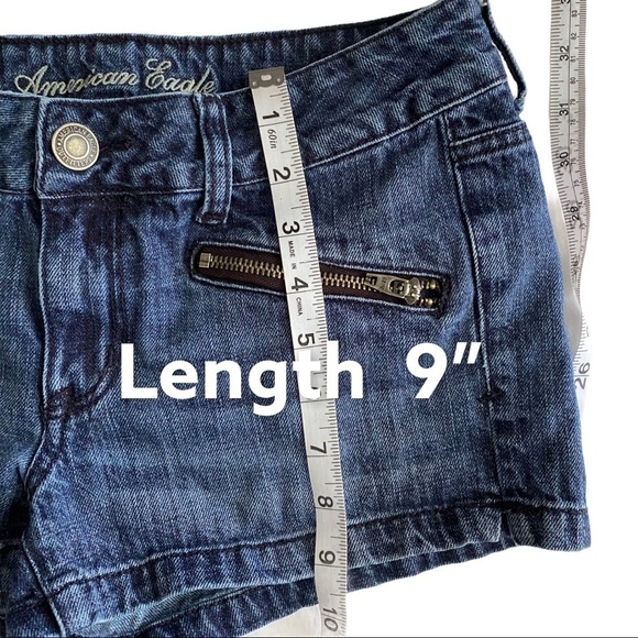 American Eagle Moto Zip Short Shorts size 4 - Picture 4 of 8